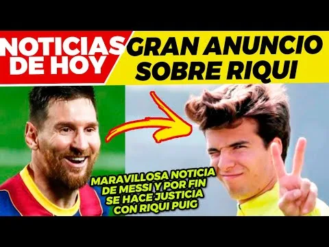 ¡POR FIN!BUENAS NOTICIAS de RIQUI PUIGMARAVILLOSA NOTICIA