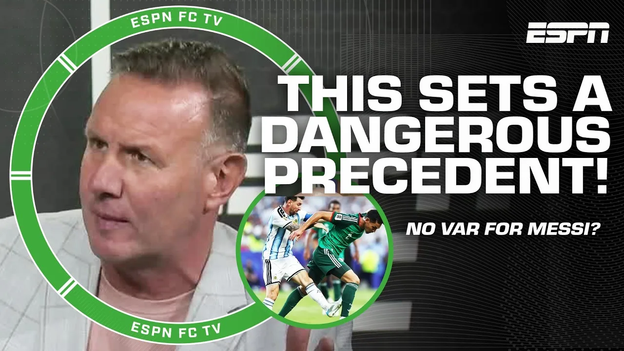Craig Burley conteste le fait que Lionel Messi ÉVITE LE CARTON ROUGE contre l’Algérie 👀 | ESPN FC