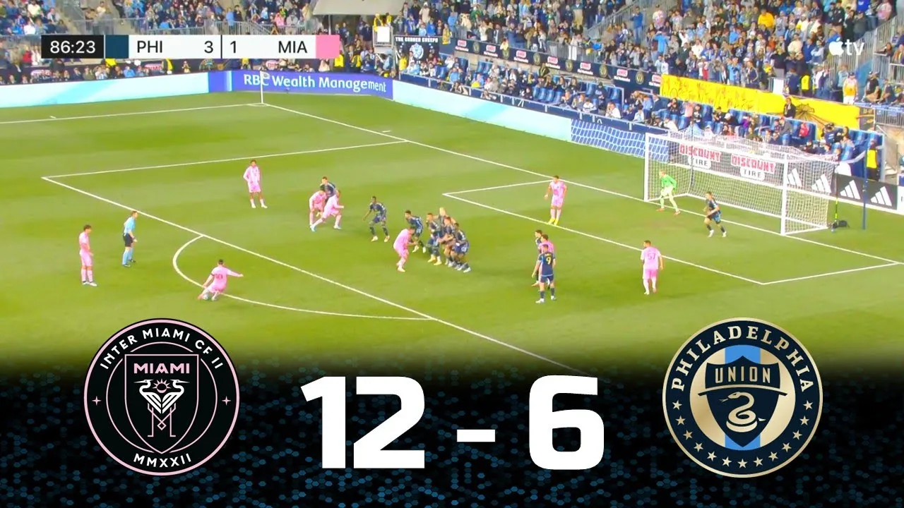 Lionel Messi fait toujours Philadelphia Union Humble: Inter Miami vs Philadelphie 2025-23