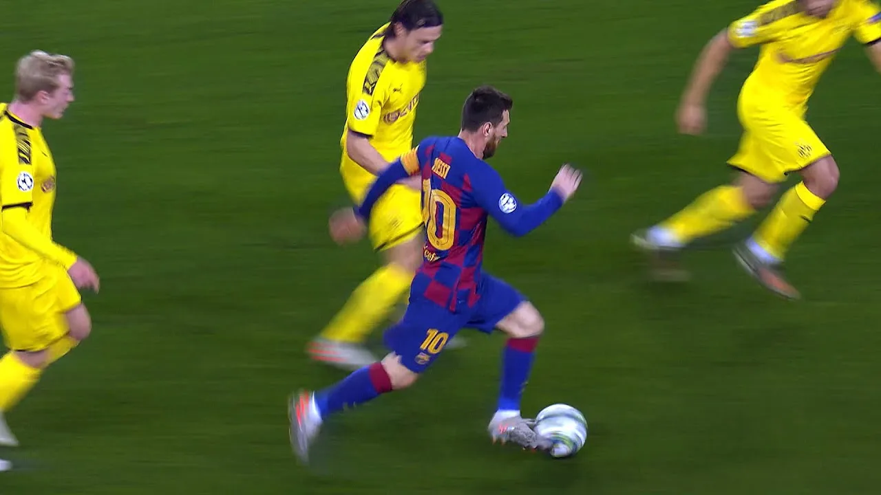 Lionel Messi vs Borussia Dortmund (Home) UCL 2019/20 – Commentaire anglais – HD 1080i
