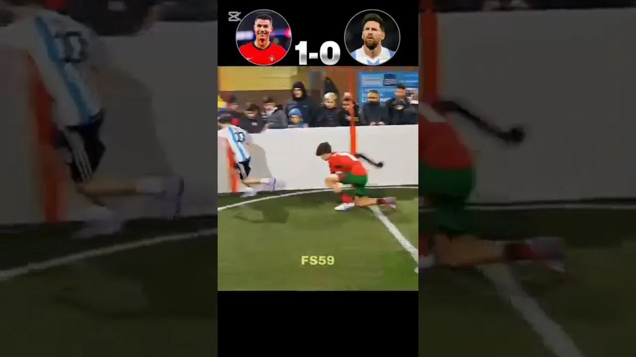Cristiano Ronaldo Jr vs Leo Messi Jr 🔥☠️ #football #soccer #Messi # CR7 #Edit #footballShorts