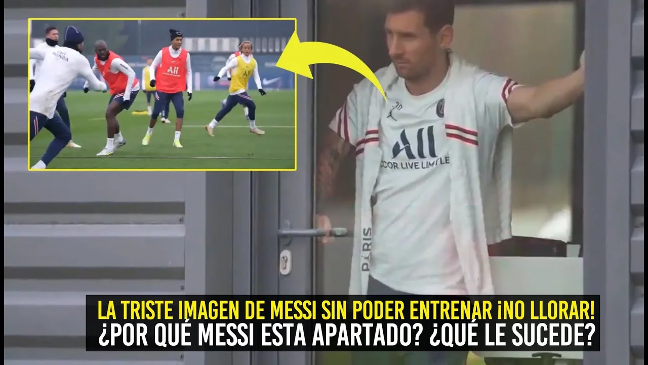 LA TRISTE IMAGEN DE MESSI SIN PODER ENTRENAR ¿QUÉ LE PASA A