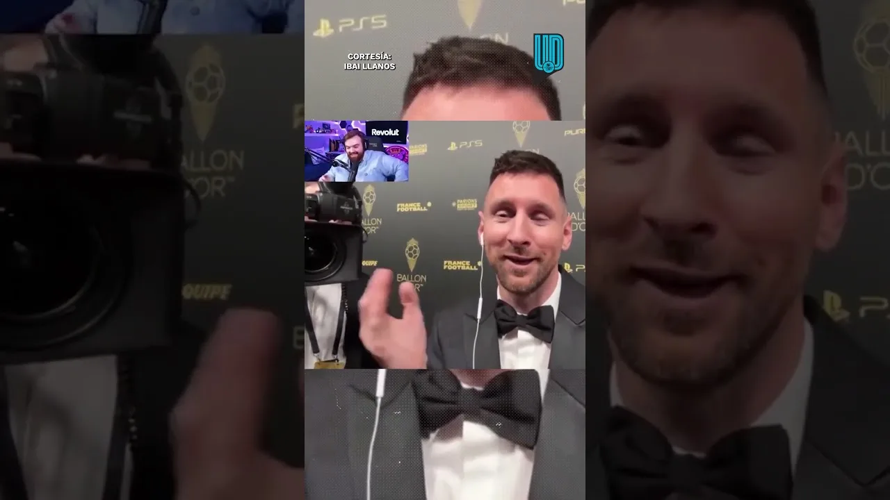 🚨Messi se bat avec Ibai Llanos après avoir remporté la balle d’or 😨