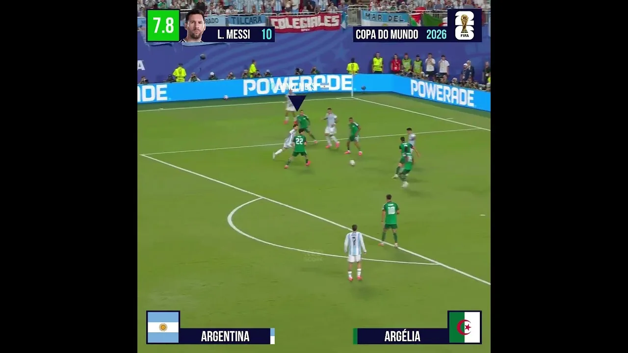 AVALIANDO LIONEL MESSI VS ARGÉLIA – COPA DO MUNDO 2026 #messi #argentina #argelia #nzoscore
