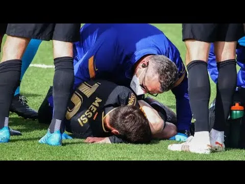Lionel Messi almost break his ankle! Villarreal playeer sees