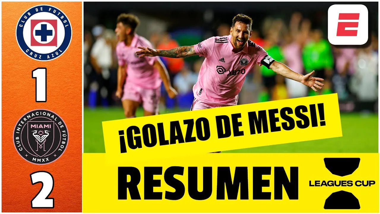 GOLAZO DE MESSI Debut SOÑADO con Inter Miami. Gol de tiro