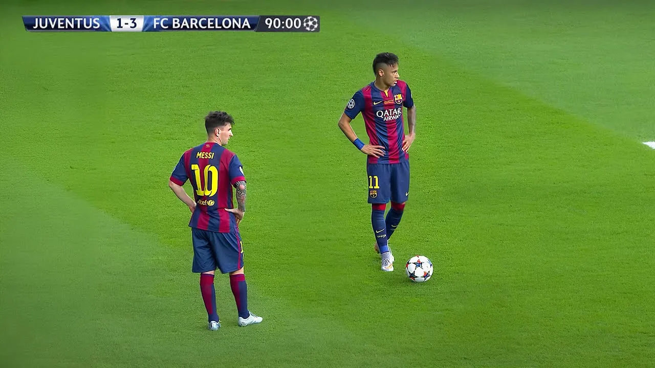 Masterclass Lionel Messi & Neymar Jr dans la dernière finale de Barcelone UCL