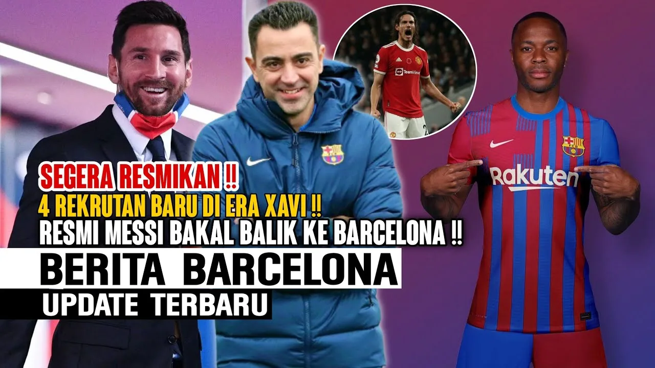 RESMIMessi Bakal Balik Ke Barca  4 Rekrutan Di Era Xavi