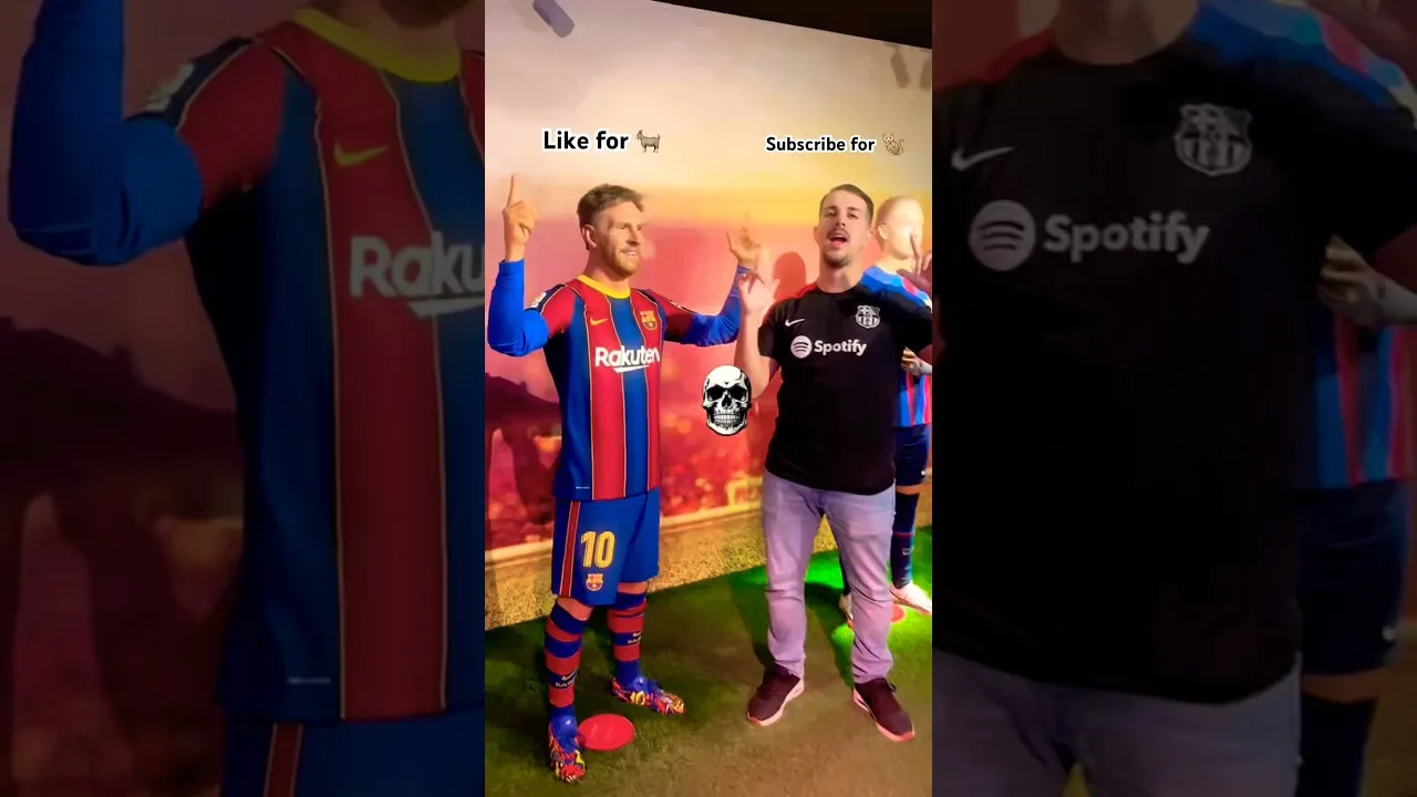 The Goat and Messi 🙈⚽️ @LeoMessi  just kidding #football #footballshorts #shorts
