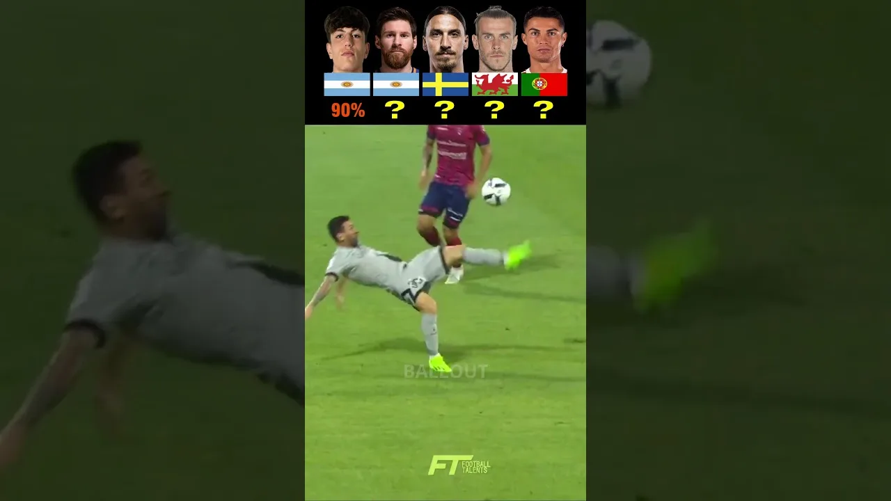 Ronaldo VS Messi VS Garnacho VS Zlatan VS Bale| Bicycle