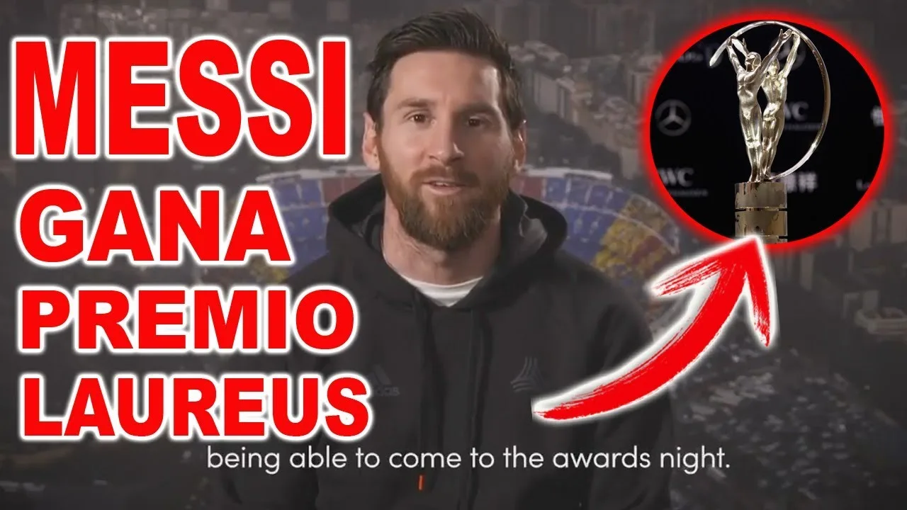 LIONEL MESSI GANA PREMIO LAUREUS ( MEJOR DEPORTISTA DEL AÑO
