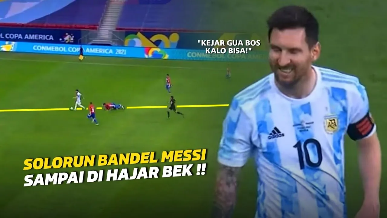 DASAR KETERLALUANLihat Kecepatan Lari Lionel Messi Saat