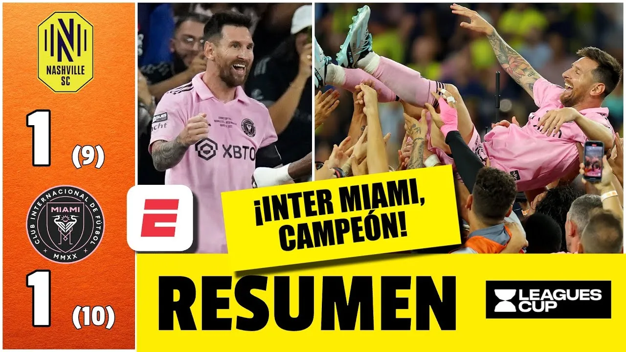 INTER MIAMI CAMPEÓN de la Leagues Cup en penales 1-1