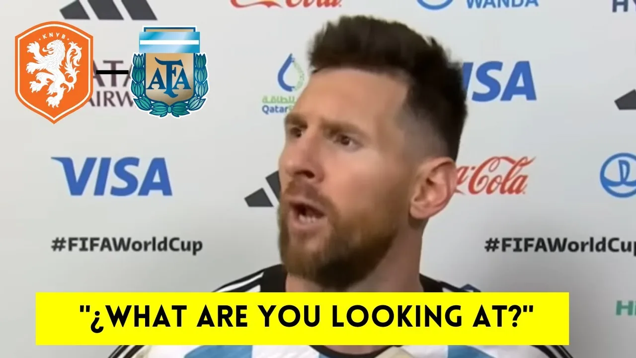 MESSI ANGRY IN POST MATCH INTERVIEW AFTER NETHERLANDS VS