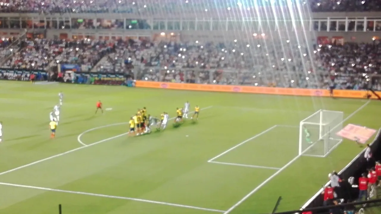 Gol de Leo Messi desde la tribuna vs Colombia –