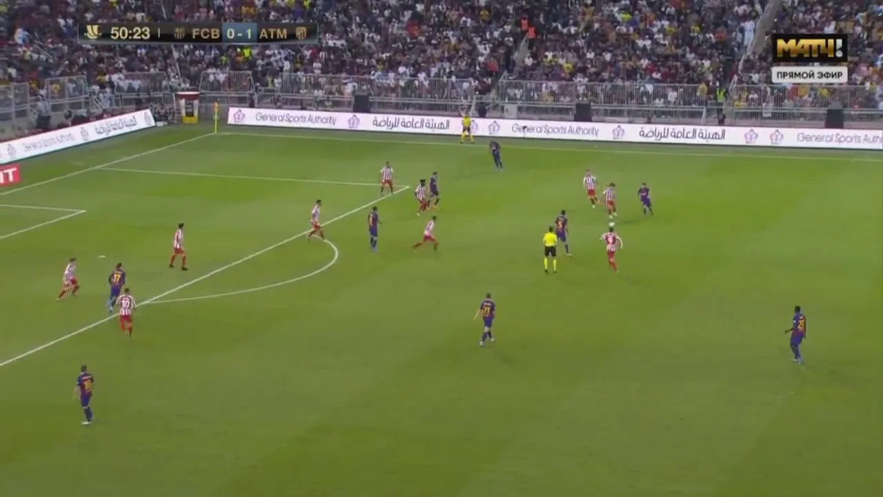 Lionel Messi goal Barcelona vs Atletico Madrid 1-1 Gol de