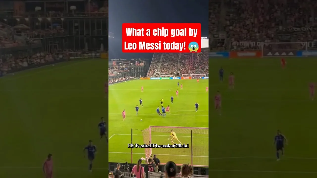 What a wonderful chip goal by Leo Messi today! wow 😳🔥 #messi