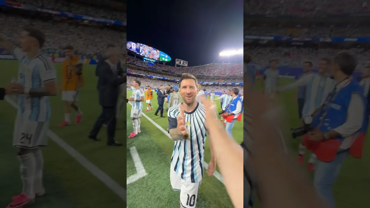 Lionel Messi inscrit un triplé contre l’Algérie. #FIFAWorldCup #FIFAWorldCupOnYT