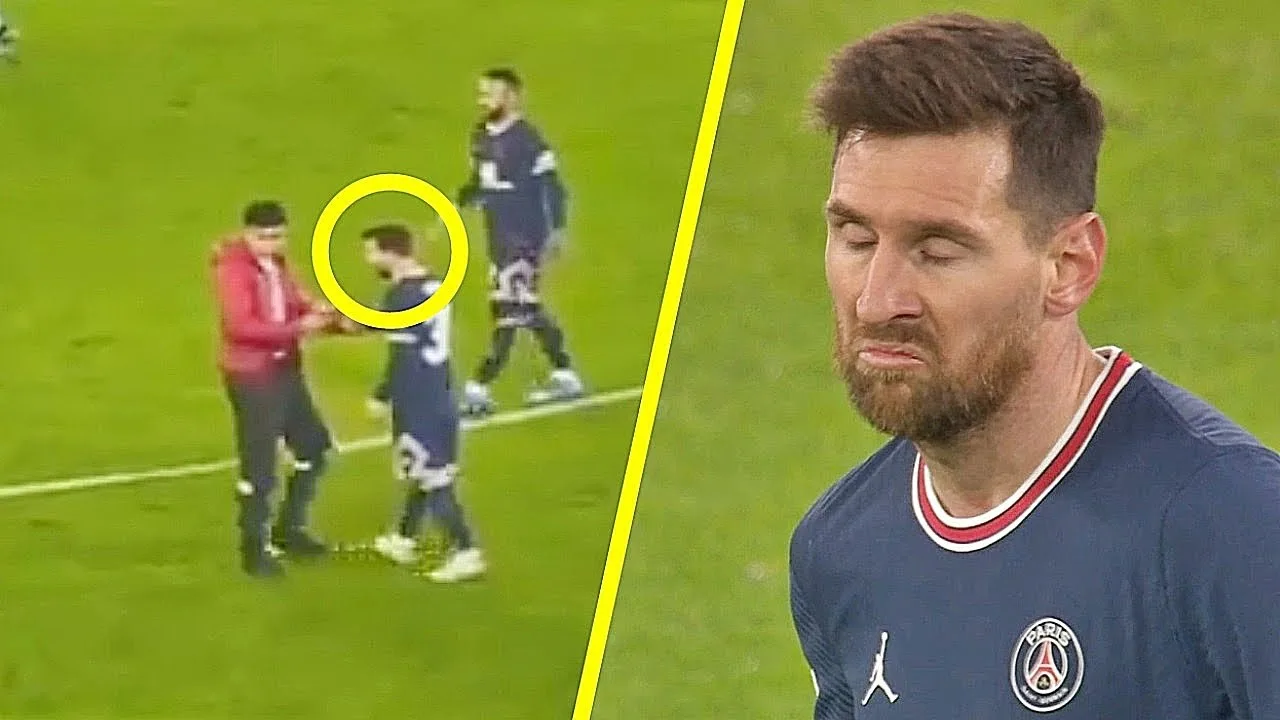 ANGRY Lionel Messi Doesn't Wanna Hug With PSG FAN After