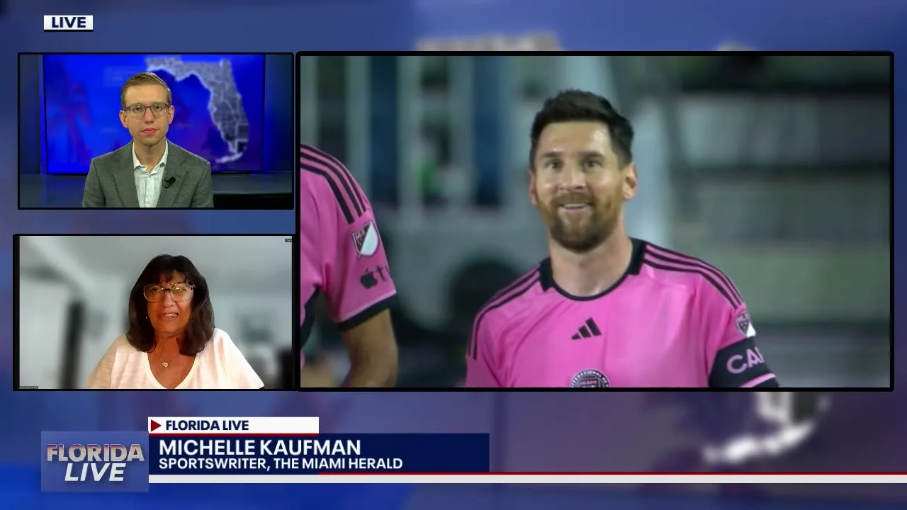 Lionel Messi pour prendre le terrain contre Orlando City ce soir