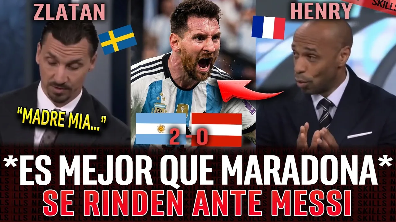 ZLATAN, HENRY et GIROUD se rendent avant MESSI vs AUTRICHE (doublé en espagnol)