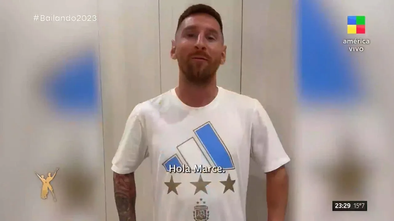 El saludo de Leo Messi a Marcelo Tinelli a un año de ser