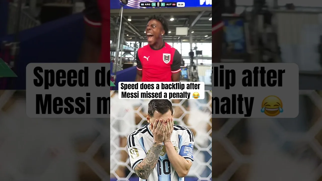 Vitesse sur la montre de haine de Messi contre l’Autriche 😭 (via @IShowSpeed)