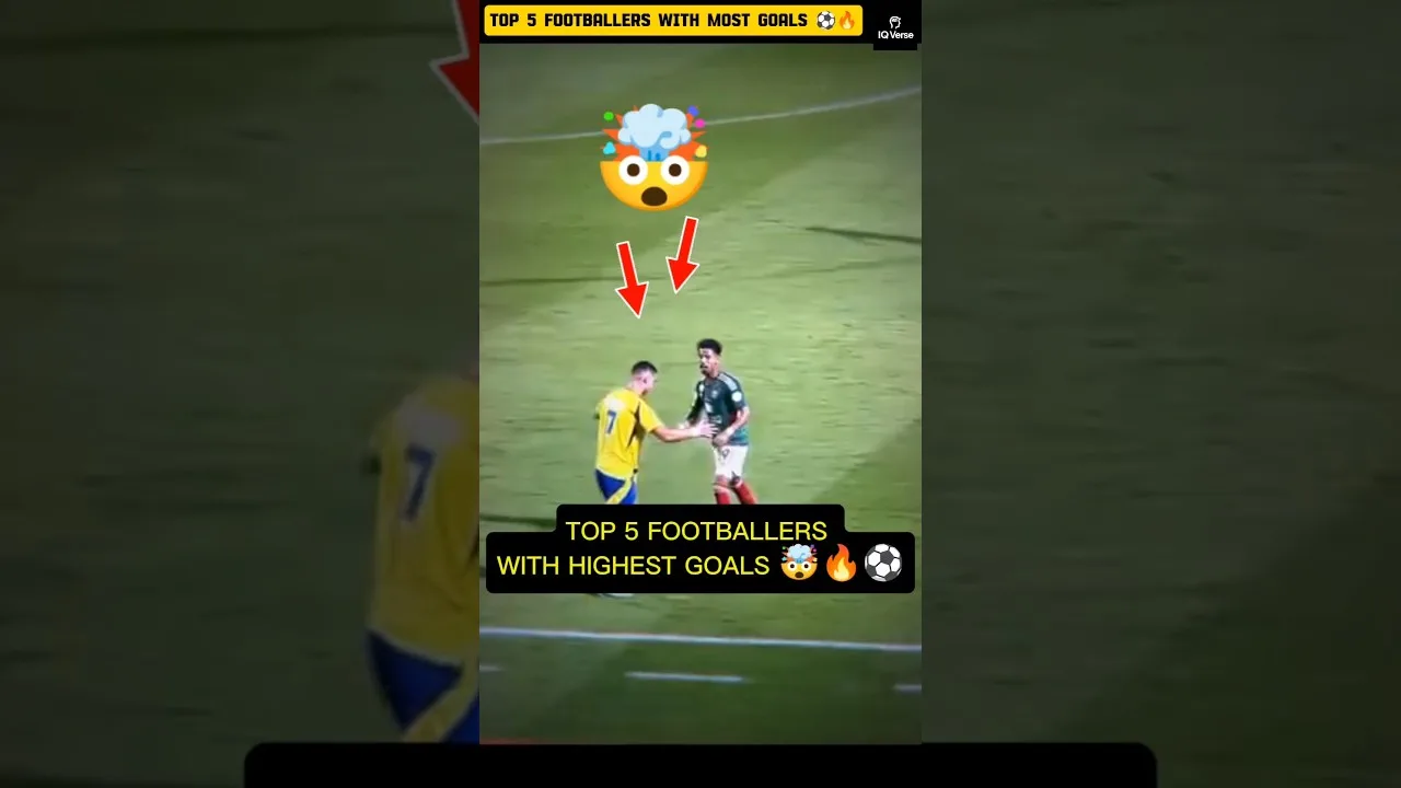 🤯 Le plus grand nombre de buts dans l’histoire du football – Top 5 des légendes 🐐⚽ #shorts