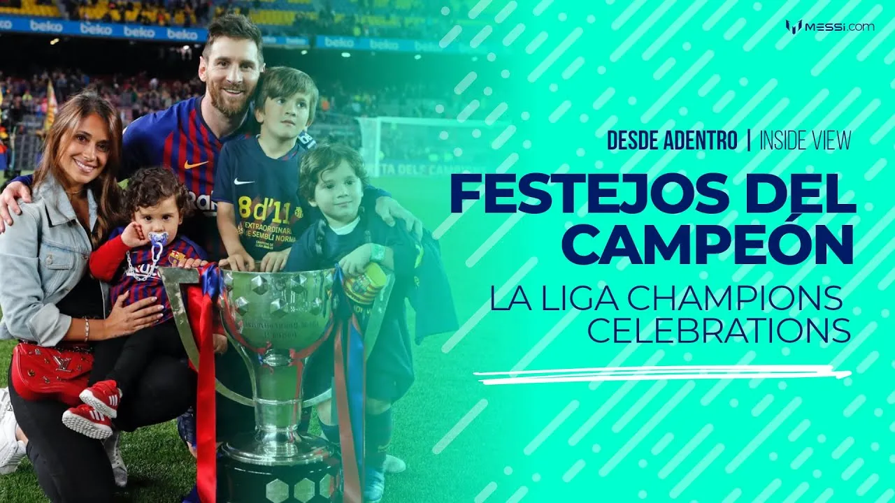 De l’intérieur : la célébration de Messi après sa victoire en Liga 2018/19