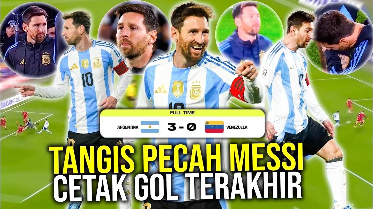 Le moment dramatique que Messi a joué et a marqué le dernier but à l’Argentine Cage Flood Tears
