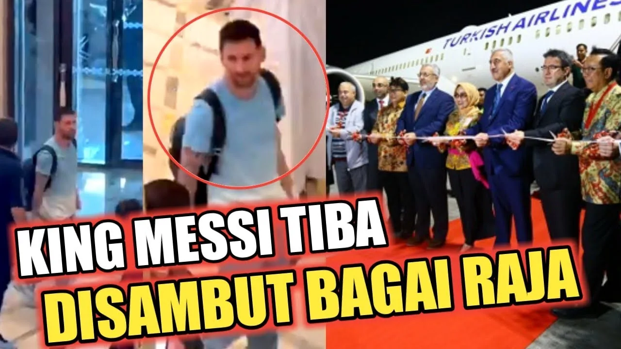 DISAMBUT BAGAI RAJA..!!! Detik-Detik Kedatangan Lionel Messi