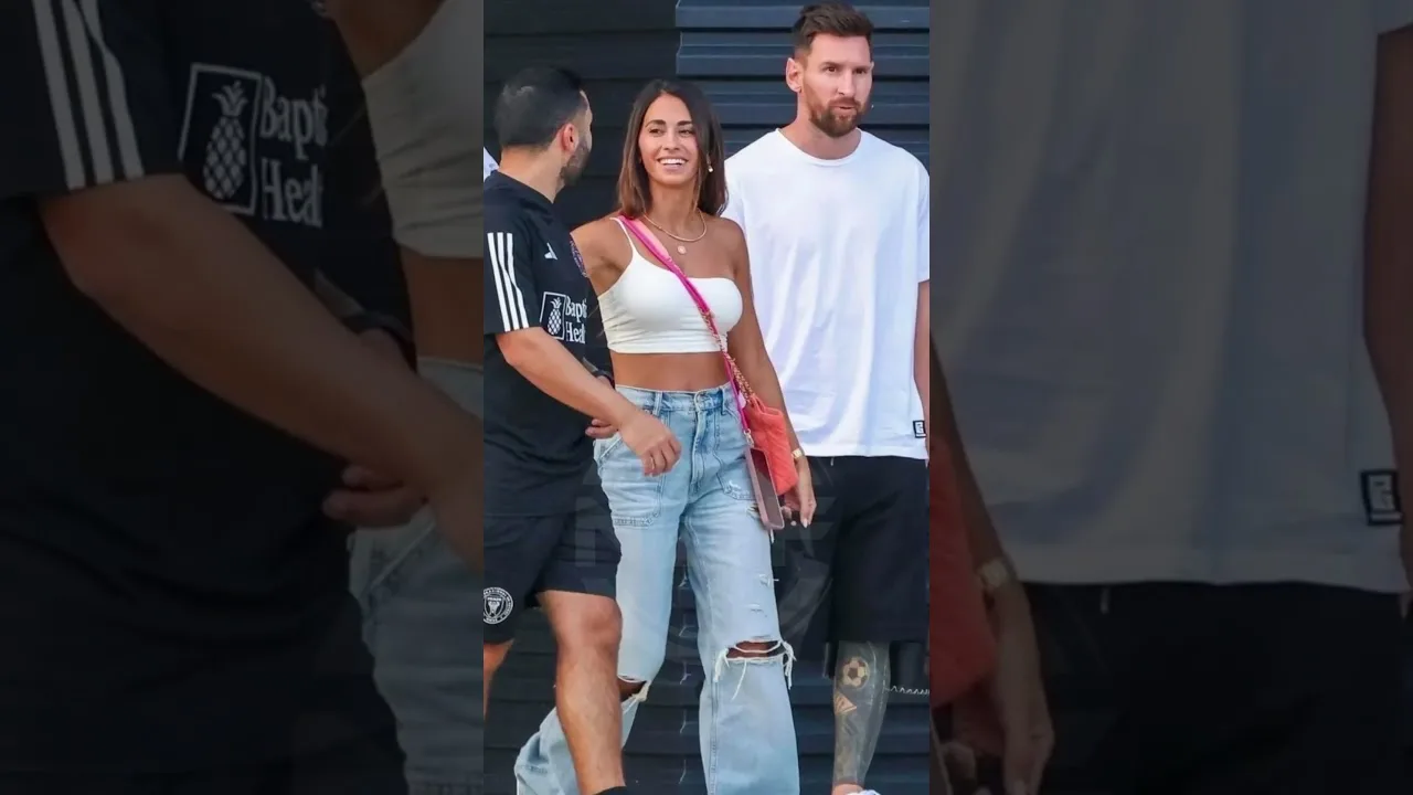 Le look incroyable d’Antonela Roccuzzo pour accompagner Messi 😍 #leomessi #antonelaroccuzzo #messi