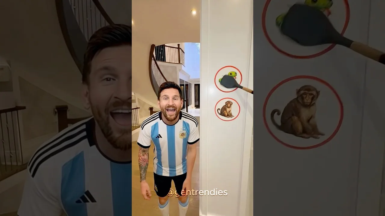 Lionel Messi fait la tendance animale 🐵