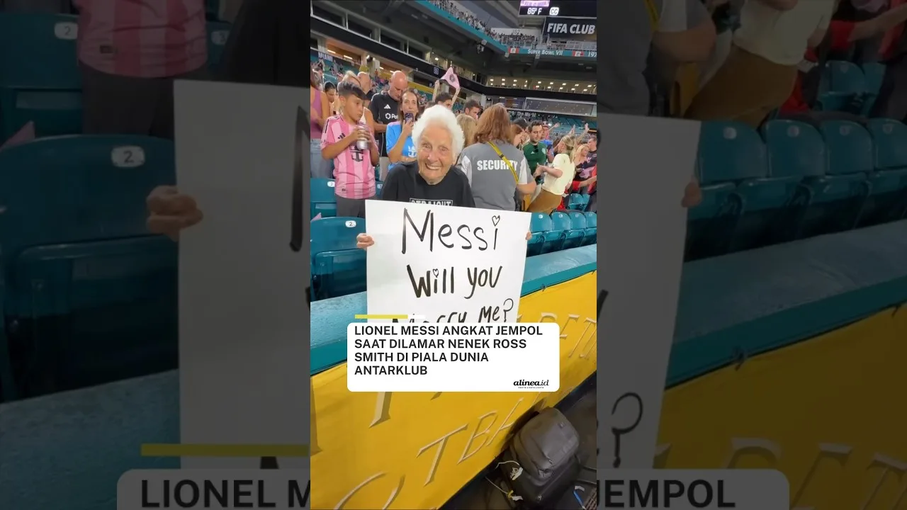 Lionel Messi a levé les pouces lorsqu’il est proposé à la grand-mère de Ross Smith à la Coupe du monde du club