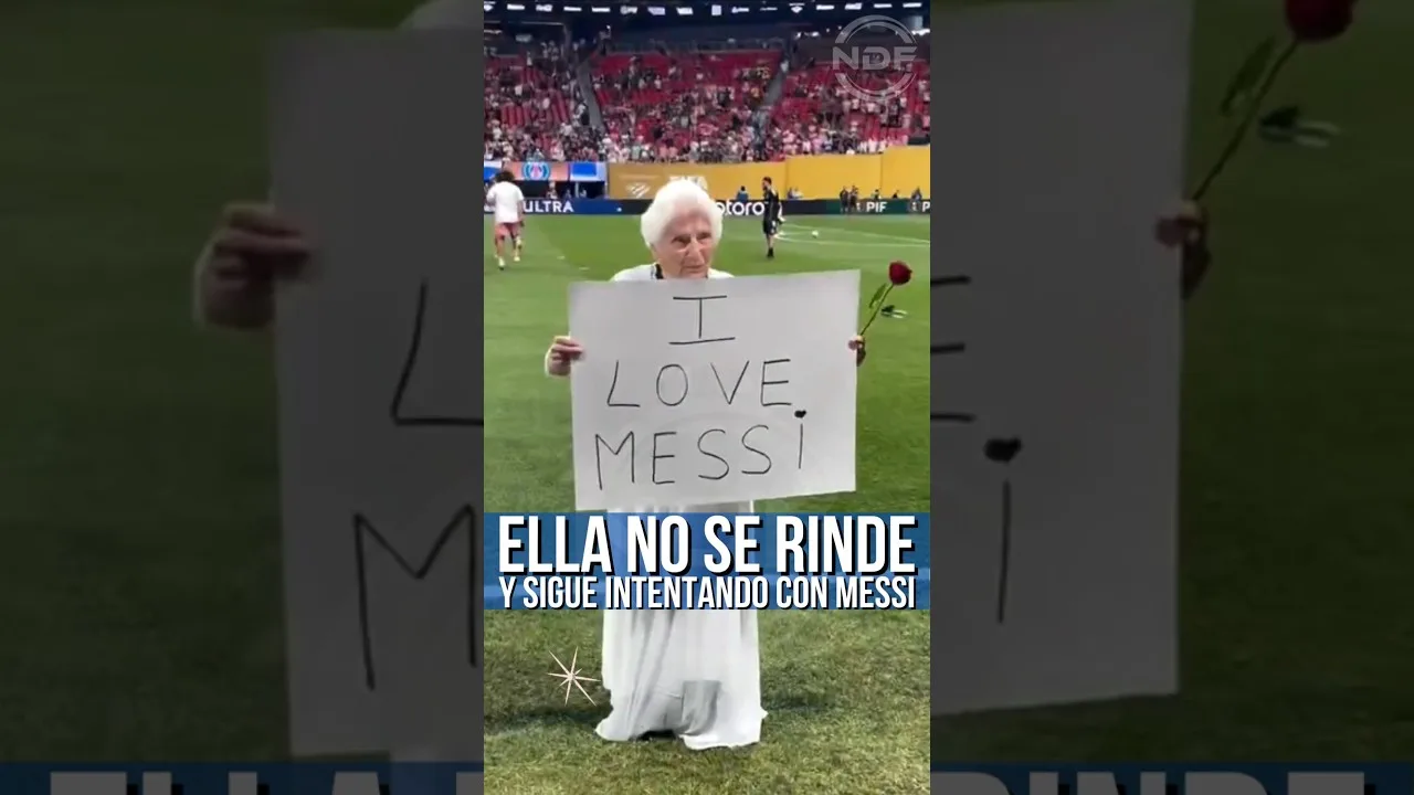 Leo Messi l’a saluée et ne pouvait pas croire ça 😱
