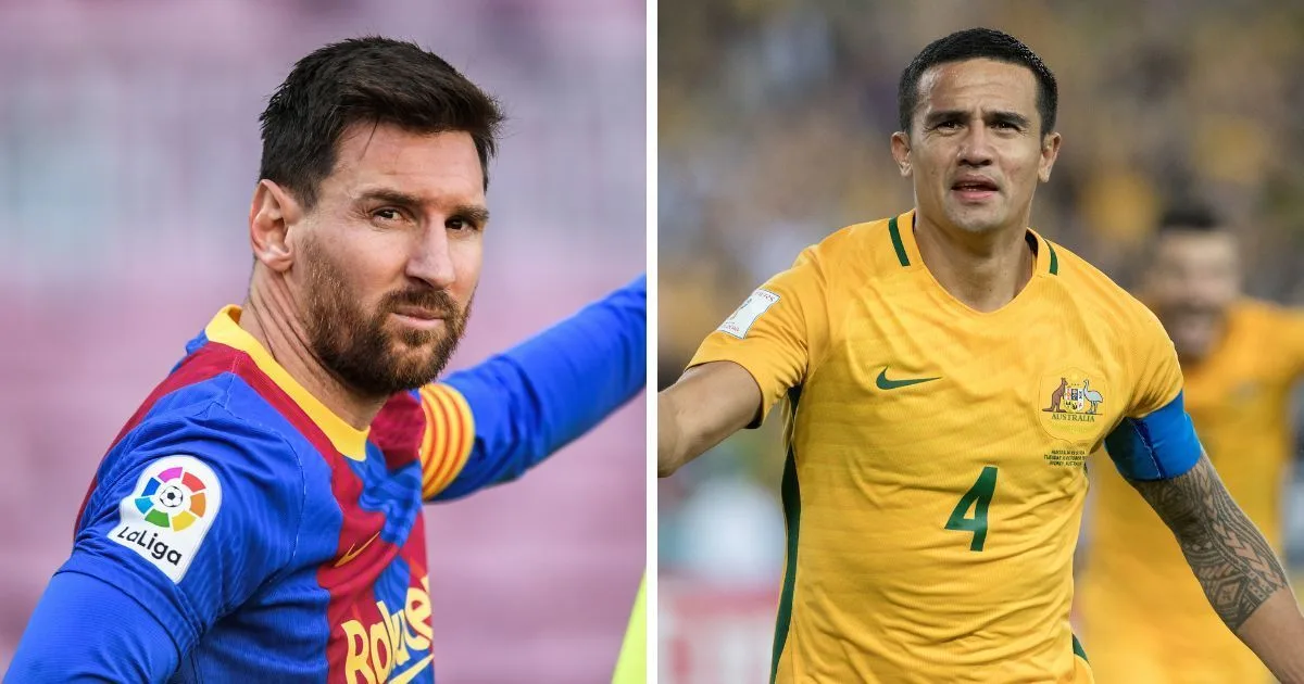 Tim Cahill choisit le pied gauche de Lionel Messi et l’ancien QI de Liverpool Star alors qu’il construit son footballeur parfait