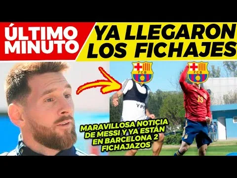 ¡2 FICHAJES YA ESTÁN en BARCELONA!  EMOTIVA NOTICIA de