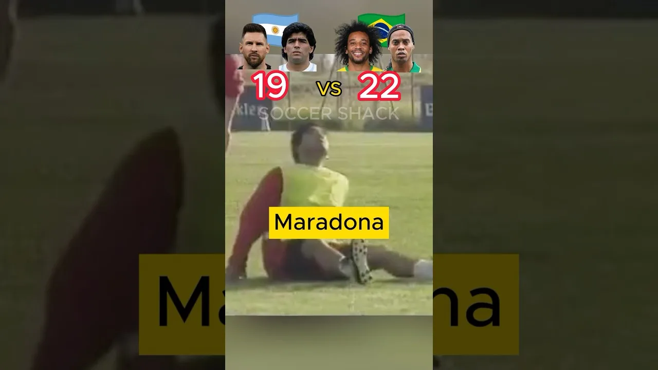 Messi et Maradona contre Marcelo et Ronaldinho | Asseyez-vous pour jongler 🔥🥶