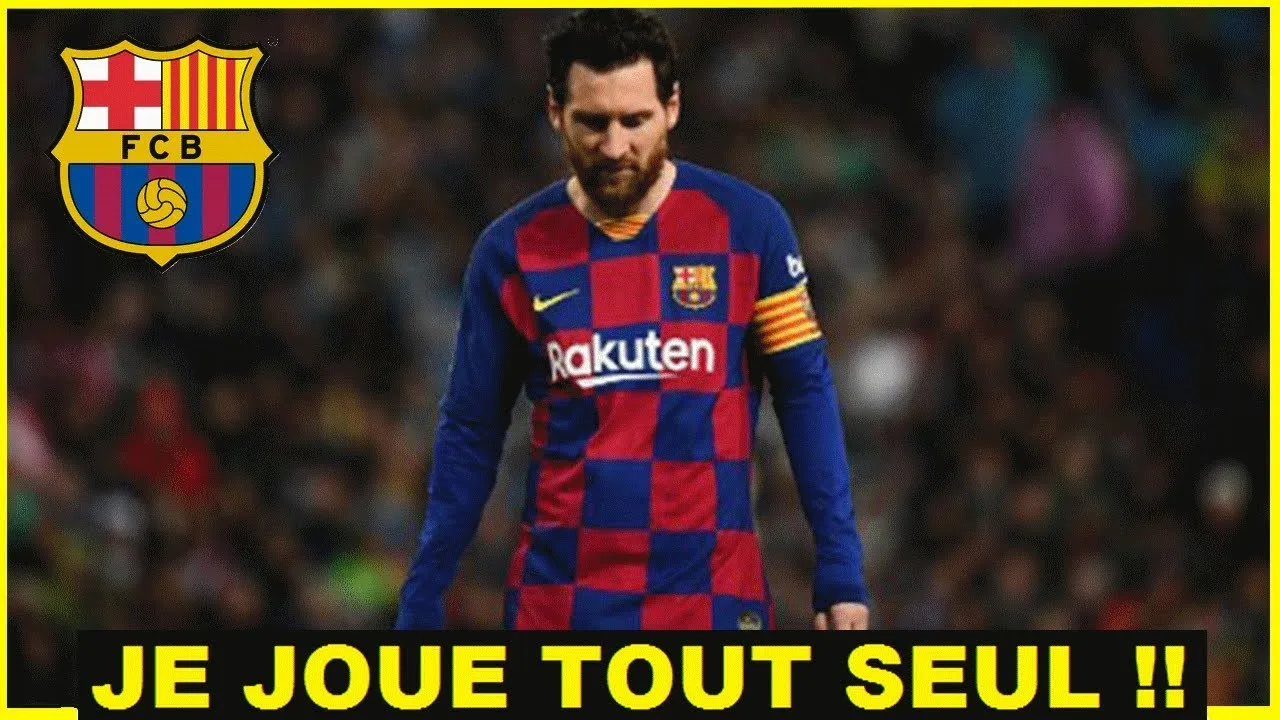 LIONEL MESSI EN A MARRE, IL EST TROP SEUL AU BARCA .. !!
