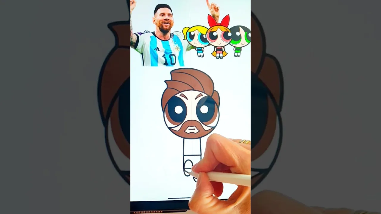 #Messi #Mixing #PowerPuffGirls #EDIDS #FOOTBALL #LeoMessi #funnyart #futbol #shorts #Argentina #Leo