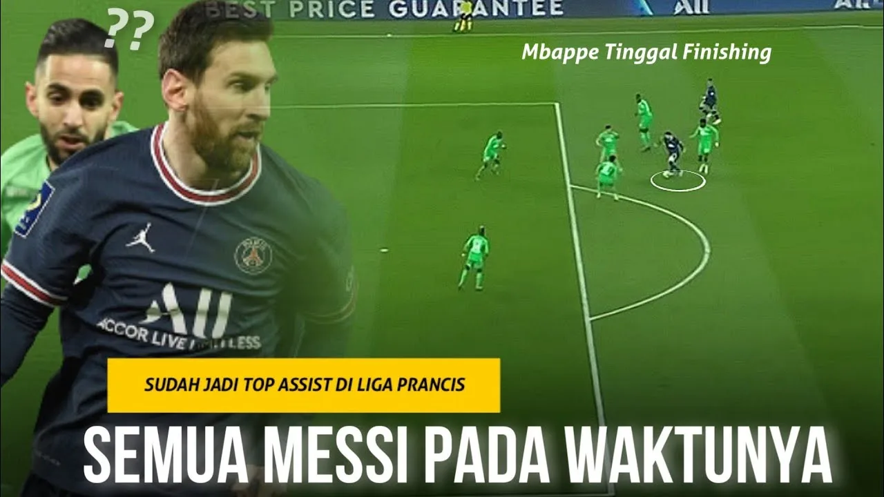 Mbappe Tinggal Finishing : Saat Leo Messi Memainkan Peran