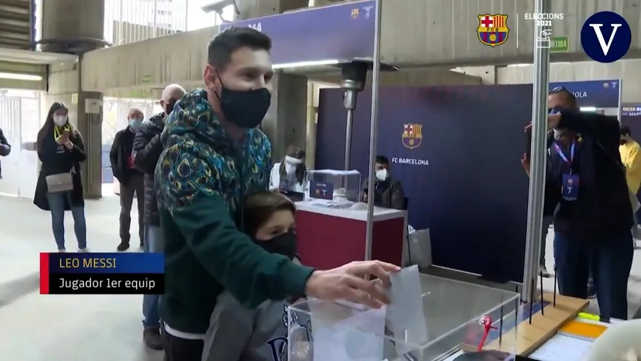 Leo Messi acude a votar por primera vez en unas elecciones a