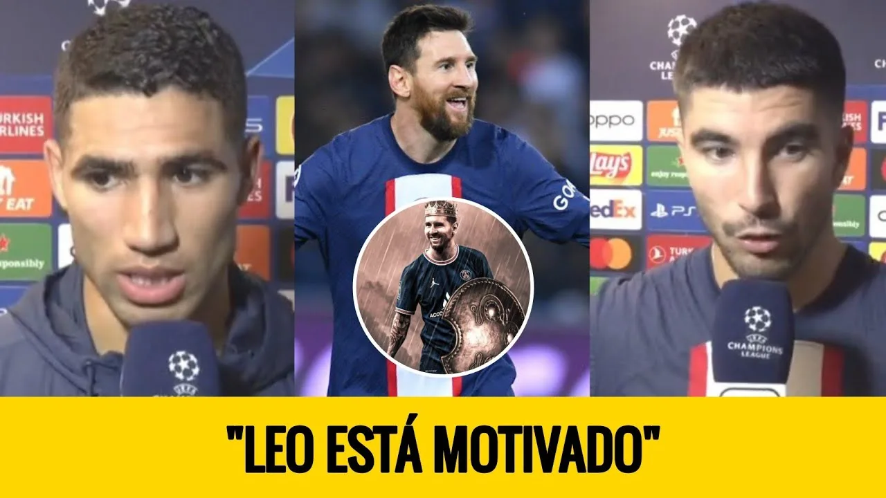 Hakimi y Carlos Soler elogian a Leo Messi tras marcar