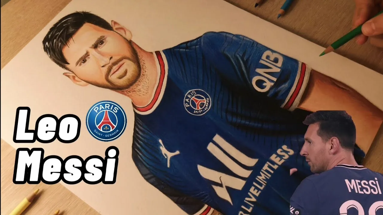 Drawing Leo Messi – Psg | I Draw