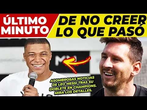 ¡ASOMBROSO! BRUTALES NOTICIAS de LEO MESSI INCREÍBLE GESTO