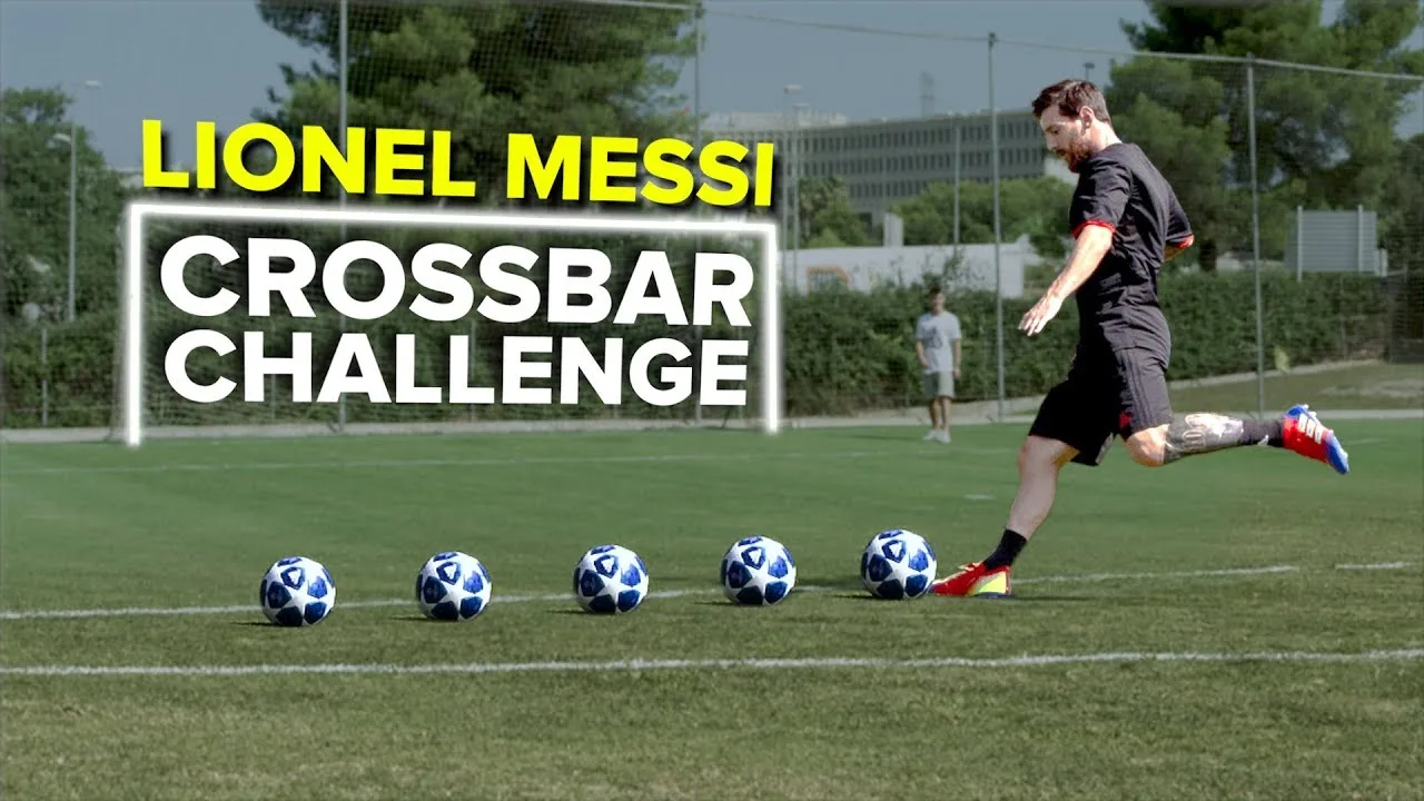 LIONEL MESSI CROSSBAR CHALLENGE | testing Messi's