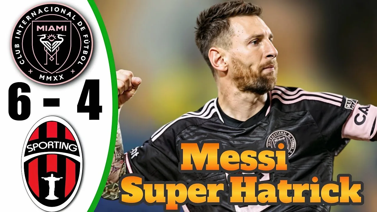 Messi Back 💥 Inter Miami vs Sporting San Miguelito 6-4 – Tous les buts et points forts – 2025