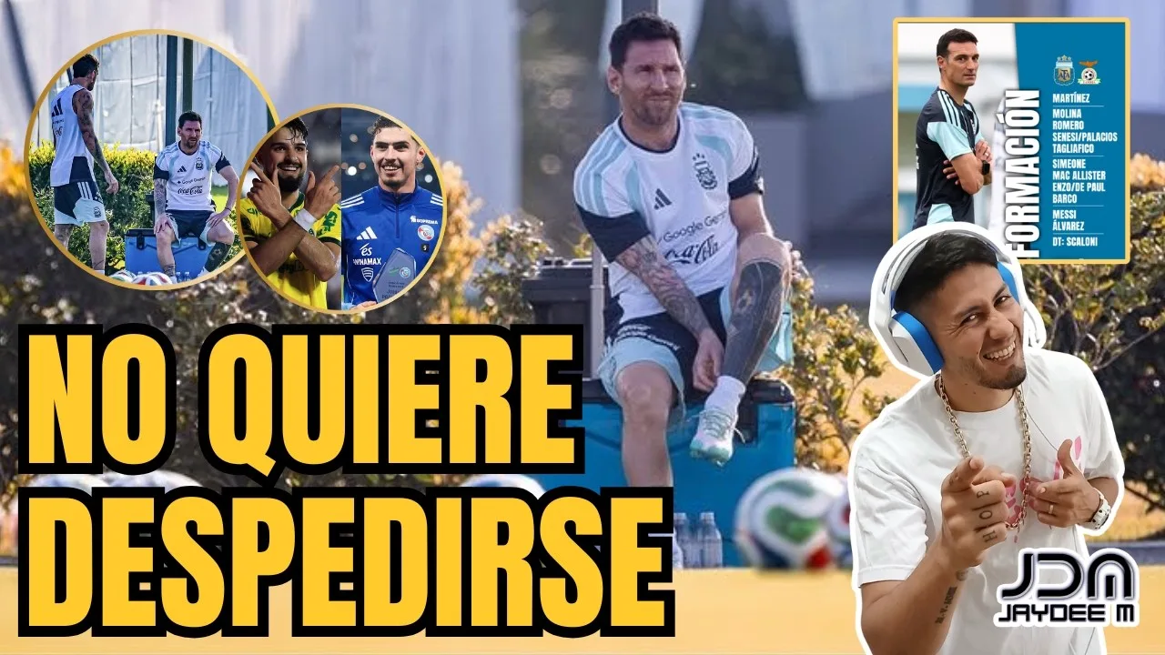 Messi et son DERNIER entraînement 😢 Alarme en Argentine : une blessure inquiète Scaloni + numéro 11 vs Zambie