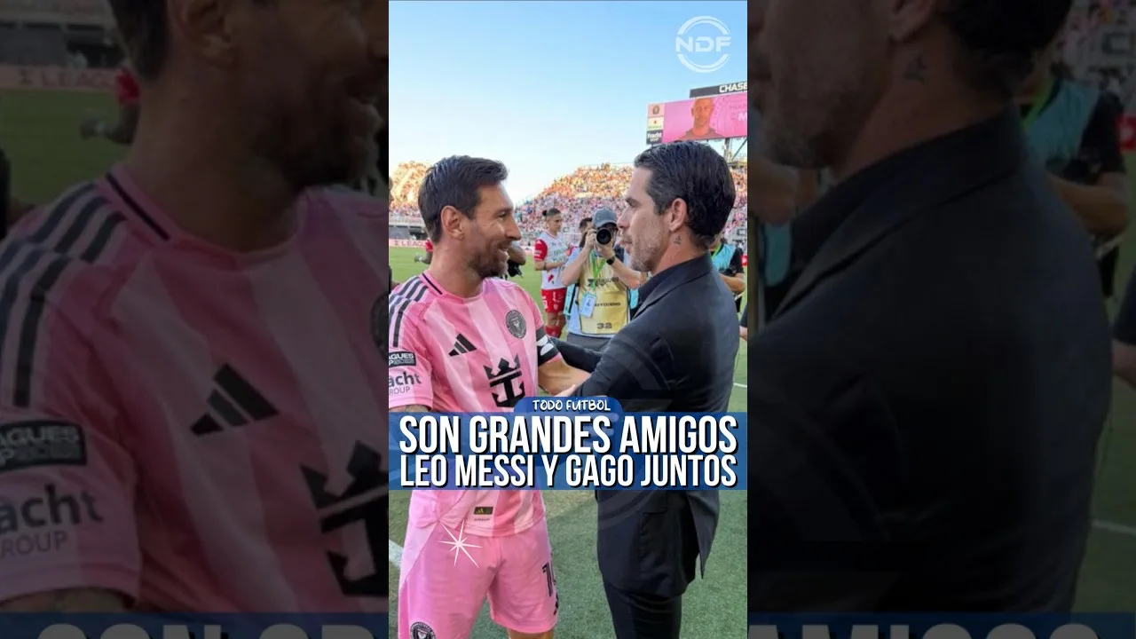 La grande joie de Leo Messi de voir son ami Fernando Gago 😍