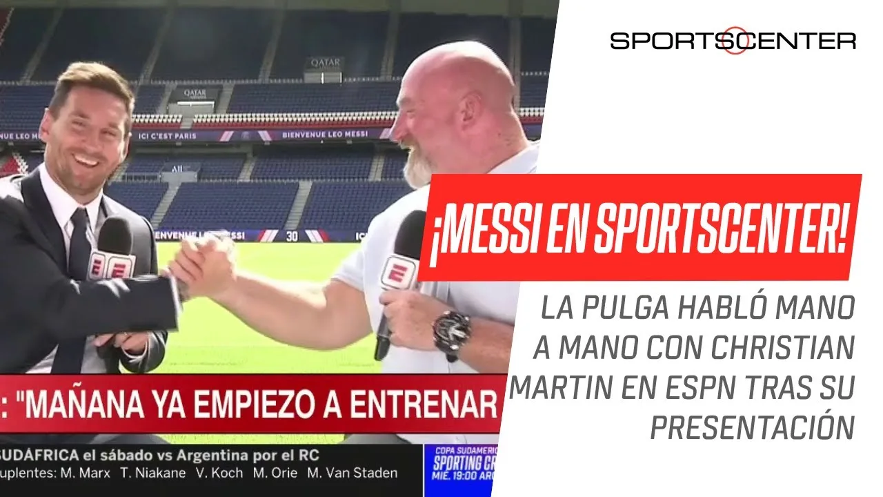 ¡#MESSI MANO A MANO CON #SPORTSCENTER! Imperdible charla